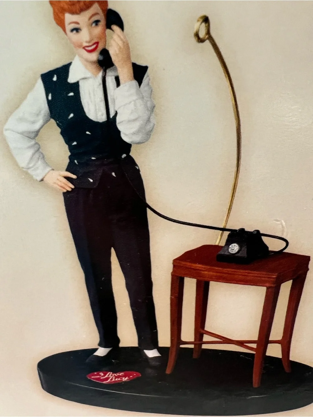 'I Love Lucy' Hello Ricky? Lucy Black Figurine Ornament